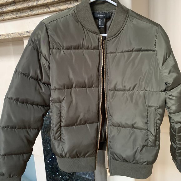 Forest Green Bomber Jacket - Picture 1 of 1